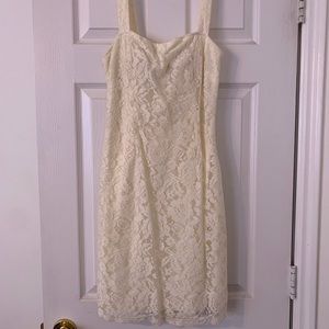 Cream lace dress
